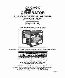 Harbor Freight Tools Portable Generator 92863-page_pdf